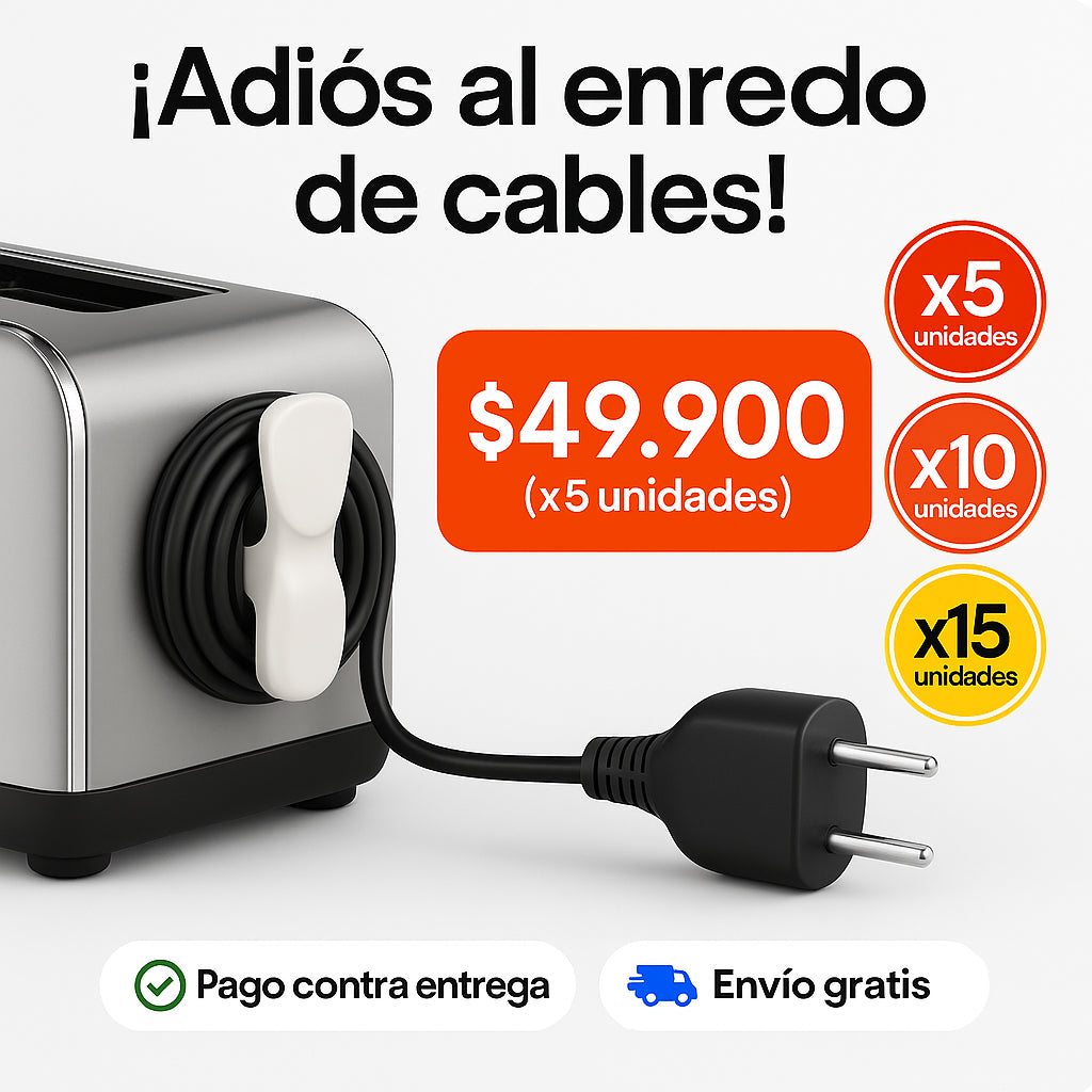 Organizador de Cables por 5 unidades