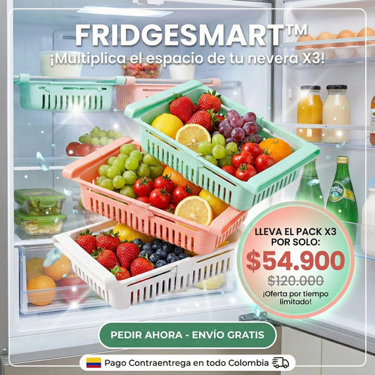 Set de 3 organizadores para nevera