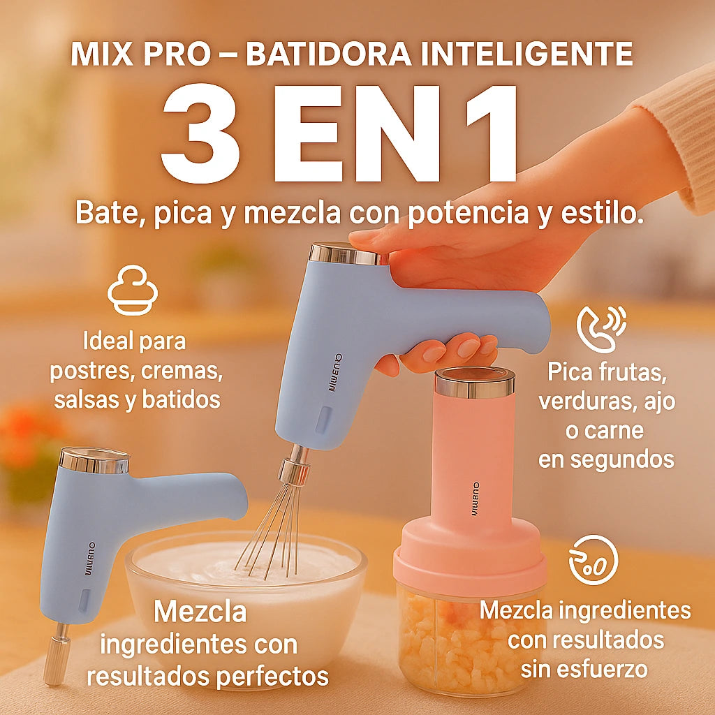 Batidor Eléctrico 3 en 1 Portátil