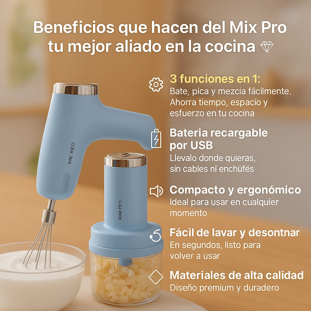 Batidor Eléctrico 3 en 1 Portátil